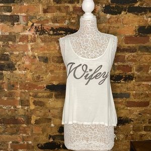 "Wifey" Blush Tank Top (Size S)